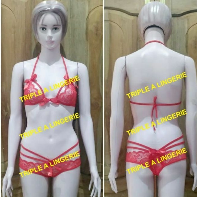 Sexy Bikini Set Bra G String Murah ATA017RD