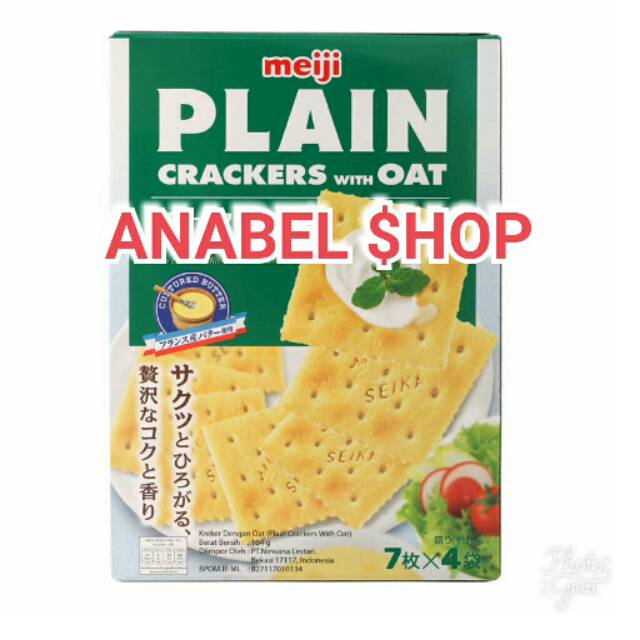 

Biskuit Meiji Plain Crackers With Oat Biscuit Cracker