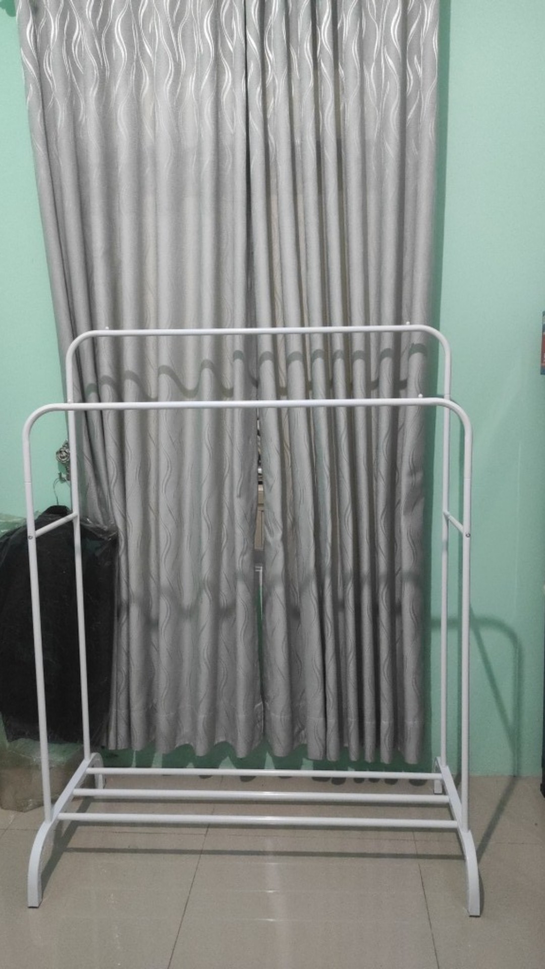 [original] Rak Pakaian Clothes Hanger Gantungan Pakaian Double Garment Rack - Gantungan Baju (mh999)