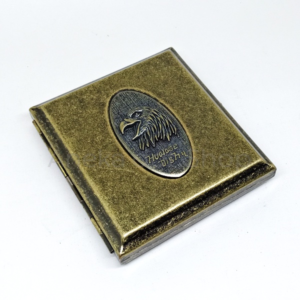 Kotak Aluminium Motif Emblem Klasik Vintage