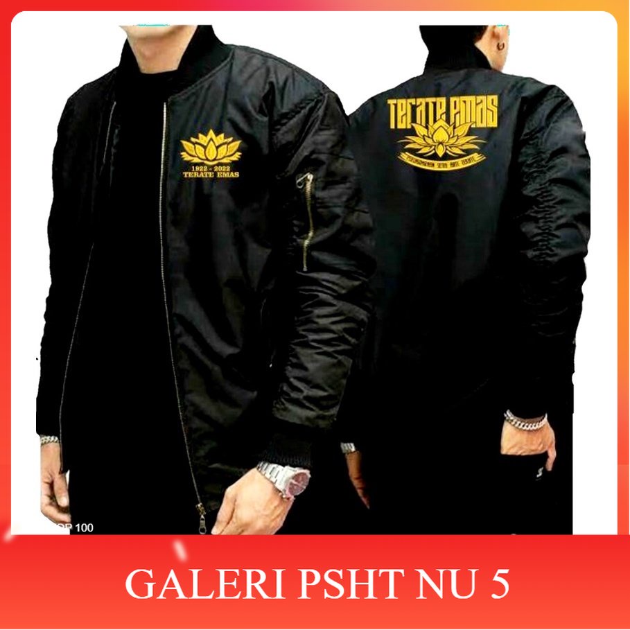 JAKET TERATE EMAS-JAKET BOMBER PSHT- JAKET PSHT SATU ABAD-JAKET PSHT BORDIR-JAKET PSHT TERBARU-JAKET