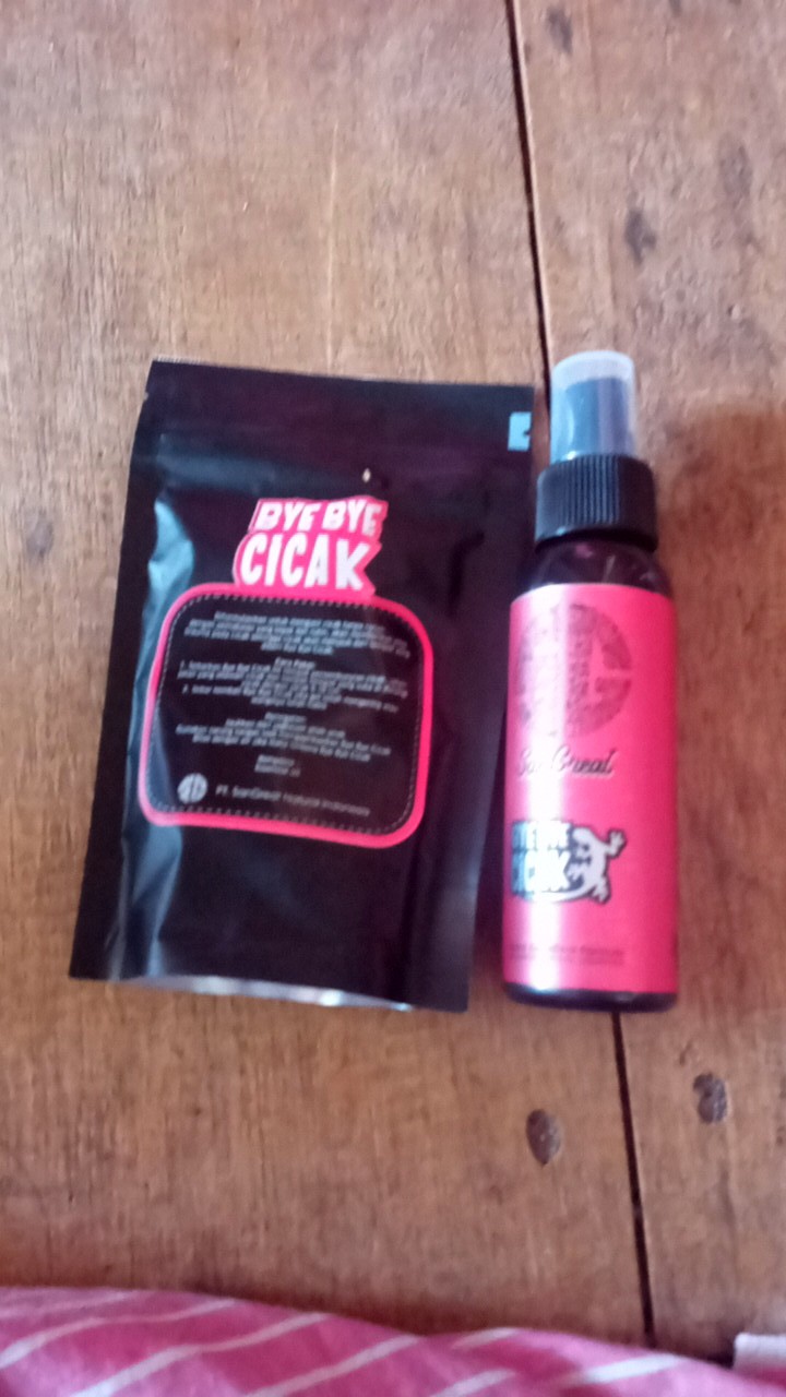 Paket Pengusir Cicak Gel Dan Spray, Bye Bye Cicak Gel 70 Gr Dan Spray 100 Ml Natural Non Pestisida