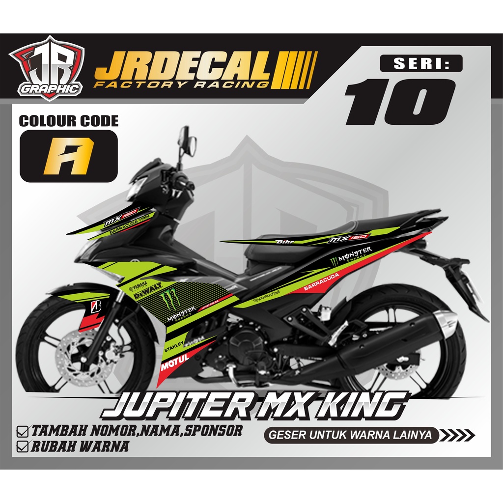 (BISA COD) STRIPING LIST VARIASI MX KING 150 YAMAHA KEREN MURAH - STRIPING SEMI FULL LIST VARIASI JU
