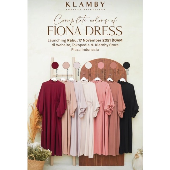 READY : FIONA DRESS PALM SUGAR size M (Minor Blind Sale) by Wearing Klamby