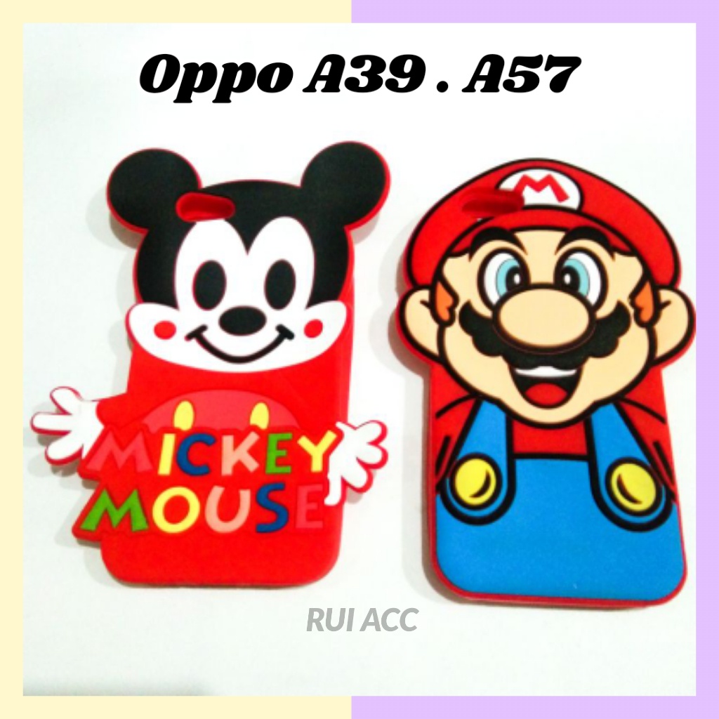 Silikon Boneka Oppo A39 / A57 Softcase 3D Karakter Silicone Case