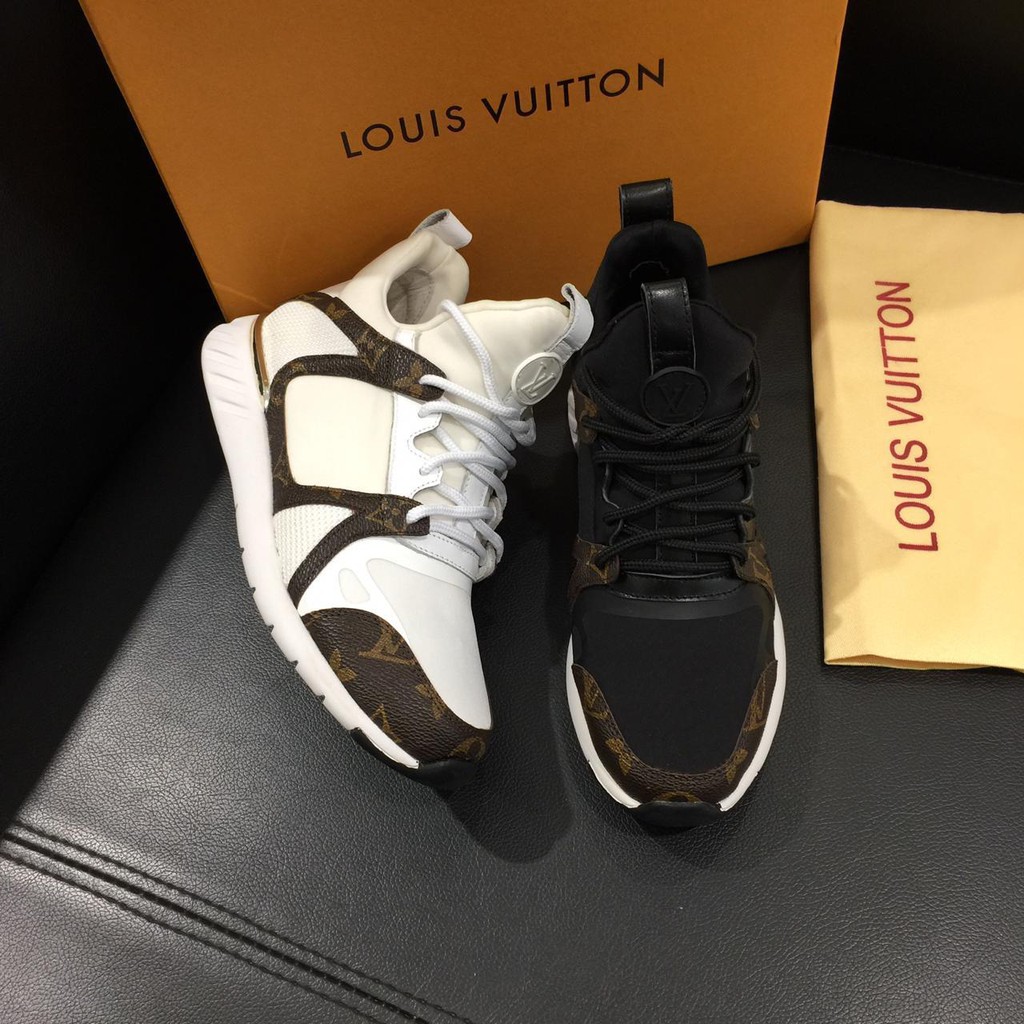 Sepatu Sneaker Louis-s Vuitton 90 Sepatu Ori/Branded/Quality/Super Quality/Kualitas/Asli/Mirror MS