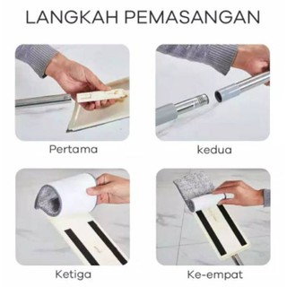 Alat Pel Praktis Ultra Mop Bentuk Persegi  Panjang  untuk 