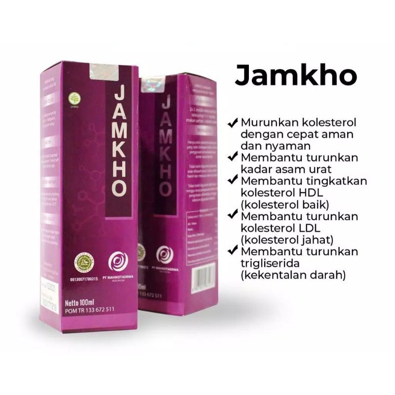 Jual Jamkho Jamu Obat Herbal Kolesterol Asli Original 100 ml original ...