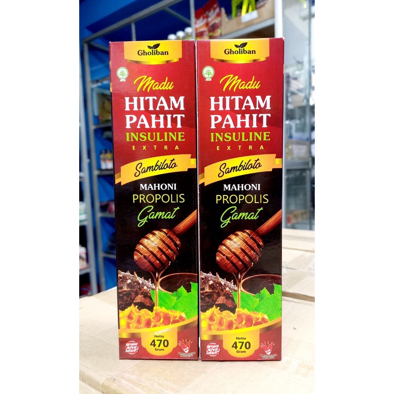 

Madu HITAM PAHIT INSULINE 470 gr - Gholiban | MADU HITAM PAHIT INSULINE GHOLIBAN EXTRA PROPOLIS, GAMAT EMAS