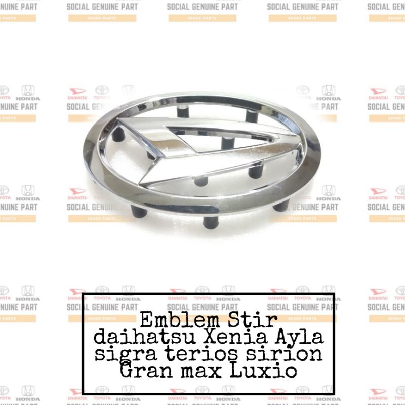 Emblem Stir daihatsu Xenia sigra ayla gran max luxio terios sirion original