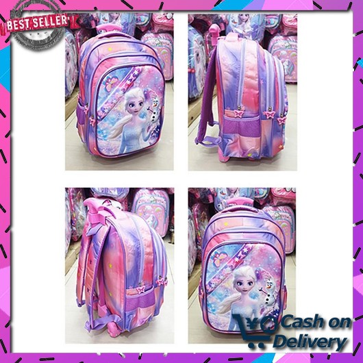 Tas Troli Tk Trolley Cowok Karakter Timbul Backpack Waterproof Kekinia Tas Dorong Trolley Sd Anak