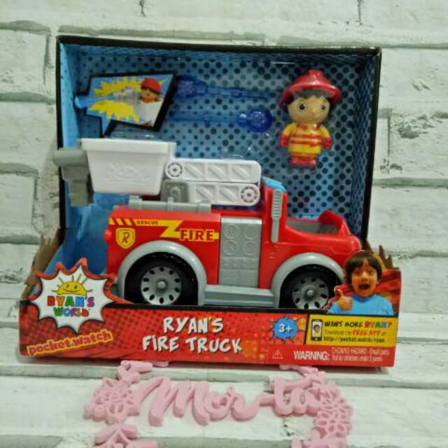 Ryan's World Toy Fire Truck ORI READY