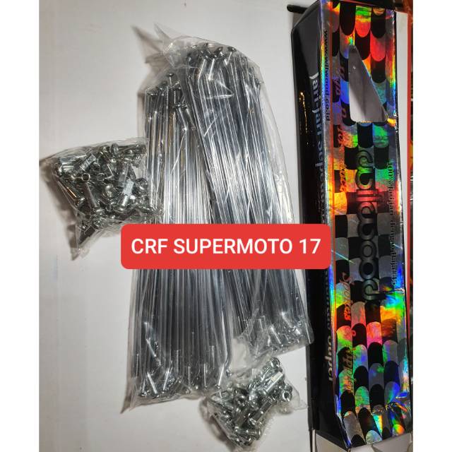 JARI JARI CRF 150 SUPERMOTO WILWOOD / JARI CROME CRF 150 RING 17 / RUJI CRF SUPERMOTO