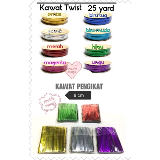 

PITA KAWAT PENGIKAT 8 CM SERBAGUNA( ISI +/-100 PCS dan +/- 600 pcs)/PITA KAWAT ROLL