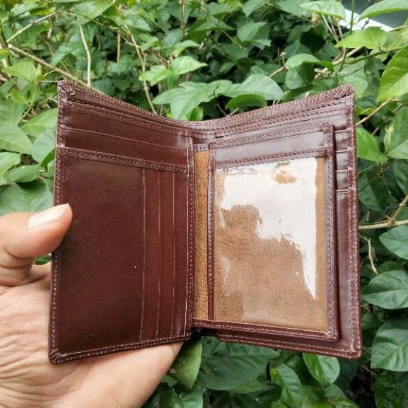 Dompet Kulit Pria berdiri 16 slot tempat kartu (dms)