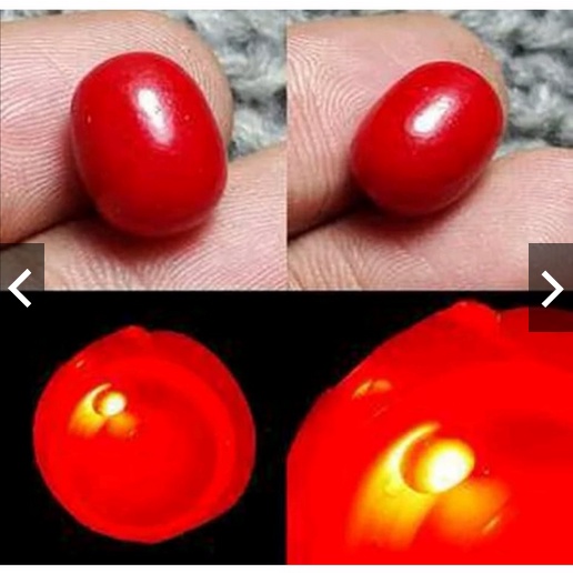 Batu delima Syntetis merah menyala dalam air /Aksesoris/Sulap/Hiburan