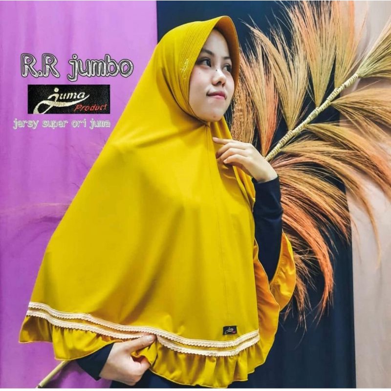 CUCI GUDANG MURAH - COD TERMURAH - HIJAB RR JUMBO ORI JUMA | JILBAB JERSEY RR JUMBO ORI JUMA