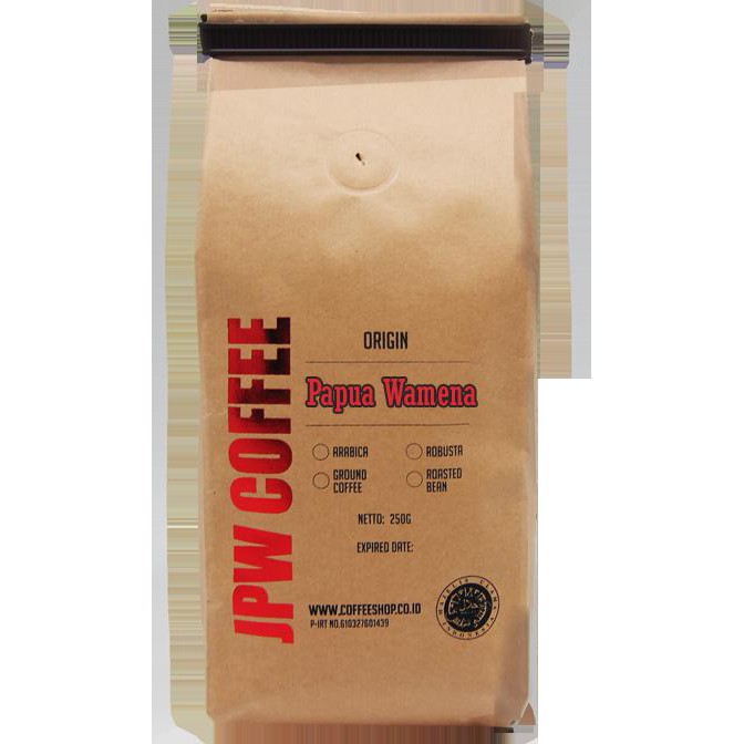 

JPW Coffee Kopi Papua Wamena 250g Roasted - Specialty Grade Coffee