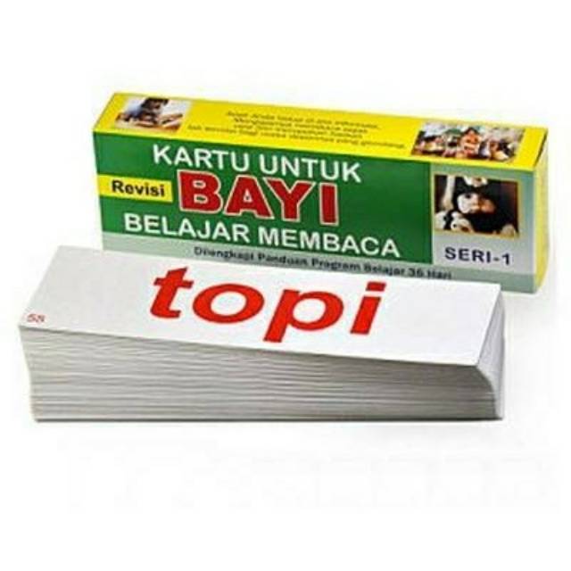 KARTU UNTUK BAYI BELAJAR MEMBACA / MENGENAL KATA