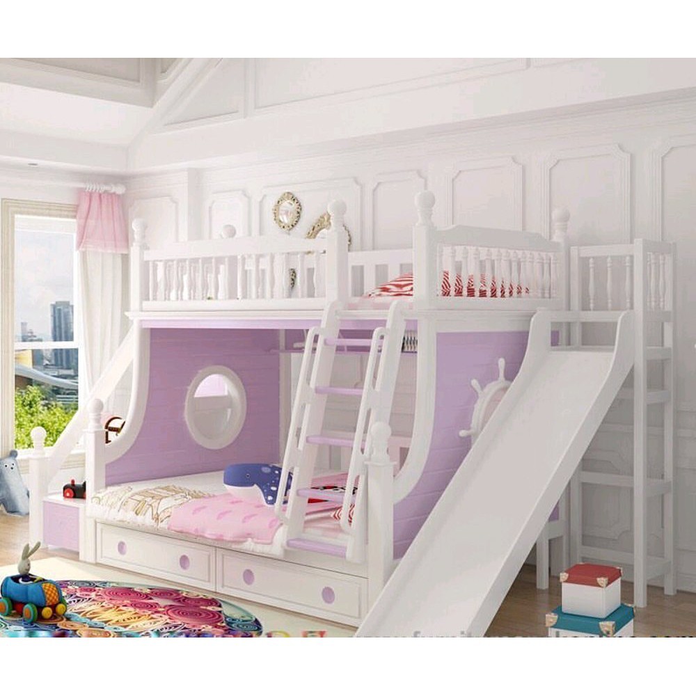 Tempat Tidur Anak 2 Tingkat Perosotan Duco