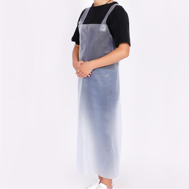 Apron PVC Waterproof Oil Proof Panjang Anti Air Celemek Karet