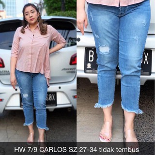  Asli  ori sinal CELANA  JEANS  WANITA 7 9 HW CARLOS brand 