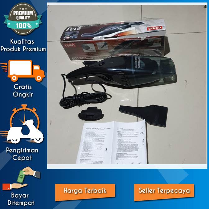 DISKON VACUM CLEANER MOBIL 12V COIDO TAIWAN