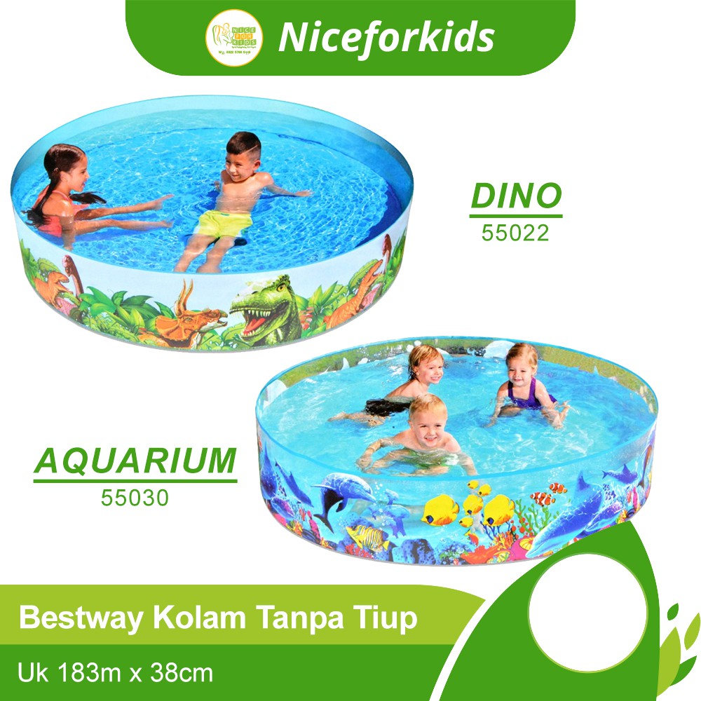 Bestway Kolam Anak Tanpa Tiup Uk 183m x 38cm / Kolam Renang Anak