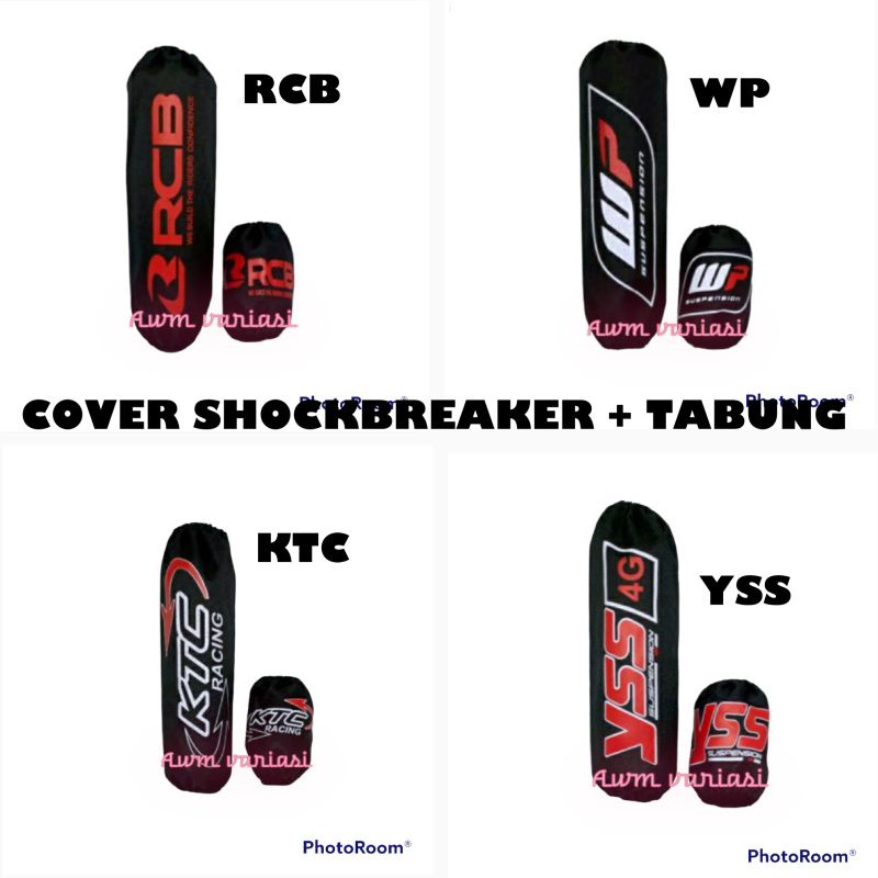 COVER TABUNG &amp; SARUNG SHOCK ( SET ) PELINDUNG SHOCK BELAKANG ,RCB, YSS, KTC,WP.{1 PAKET}