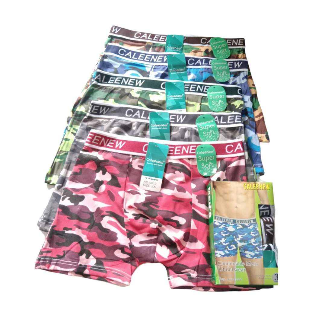 3PCS CALEENEW ARMY - CD CELANA DALAM BOXER REMAJA PRIA / READY JUGA SATUAN