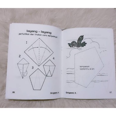 Buku Seni Melipat Kertas ORIGAMI Untuk Taman Kanak-Kanak