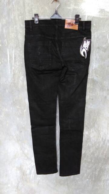 Celana jeans panjang hitam pria size 27 28 29 30 31 32 murah