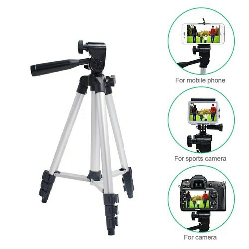 Tripod 3110 Silver / Tripod 3120 Black / Tripod Camera Handphone DLSR GoPro HP / Tripod HITAM 3120