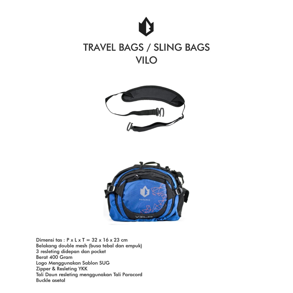 Waist Bag Bogaboo Vil0 2 in 1 - Tas Slempang Bogaboo-tas jinjing -bodybag - bodypek - bodypek