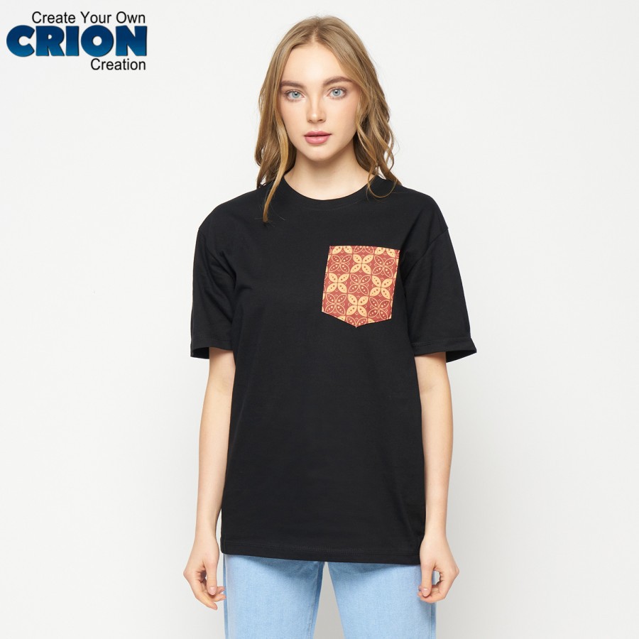 Crion Pocket series - Kaos Seri Batik motif dengan Kantong - By Crion