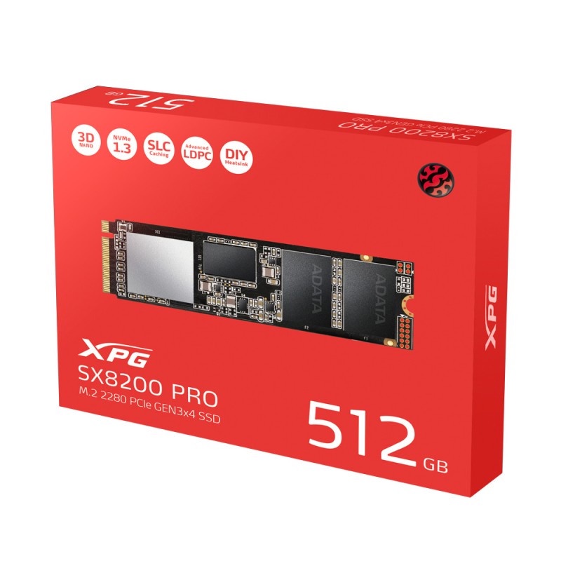 SSD ADATA XPG PRO 512GB SX8200PRO NVME M2