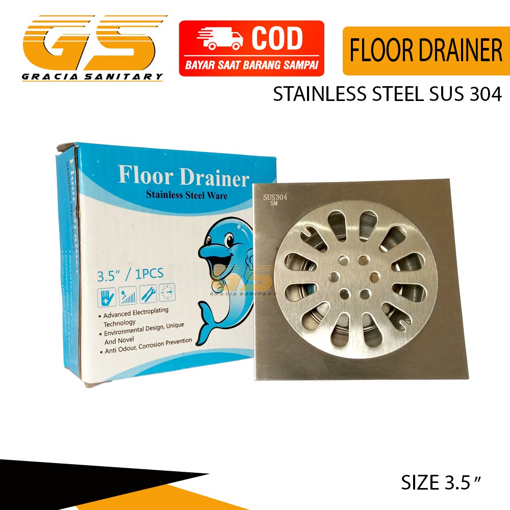 Floor Drain - Saringan Got Anti Bau / Korosi Stainless Steel SUS 304