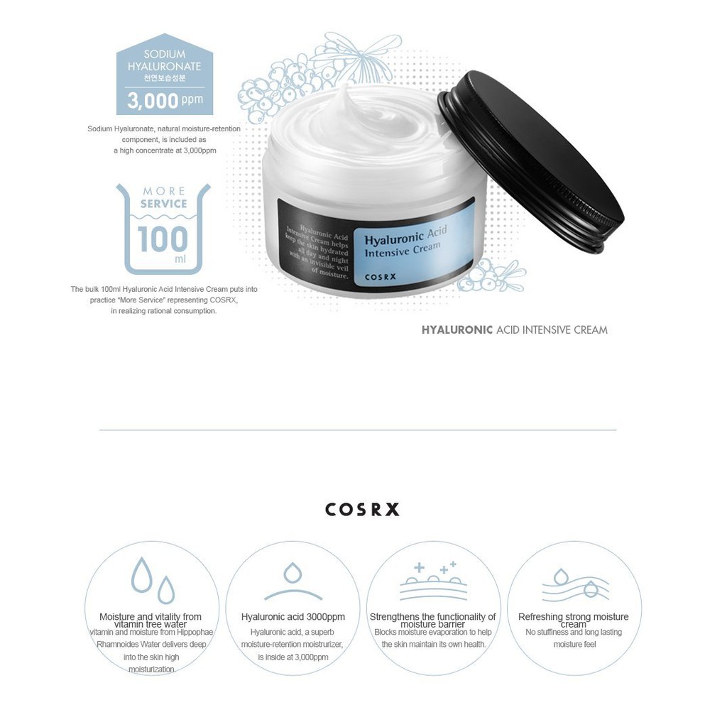 COSRX Hyaluronic Acid Intensive Cream 100gr