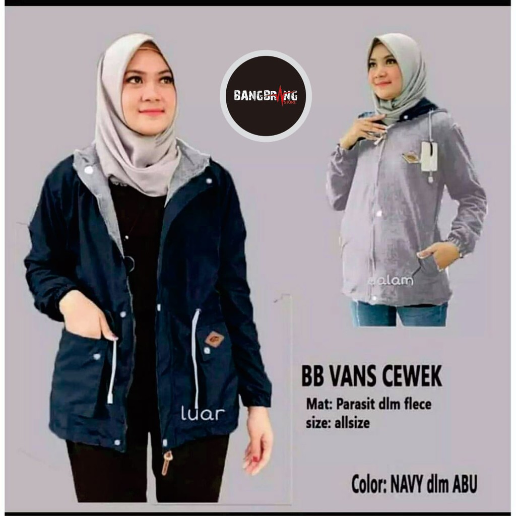JAKET PARKA WANITA BOLAK BALIK JAKET WANITA PARKA BB MURAH JAKET PARKA CEWEK JAKET PARASUT WANITA-4