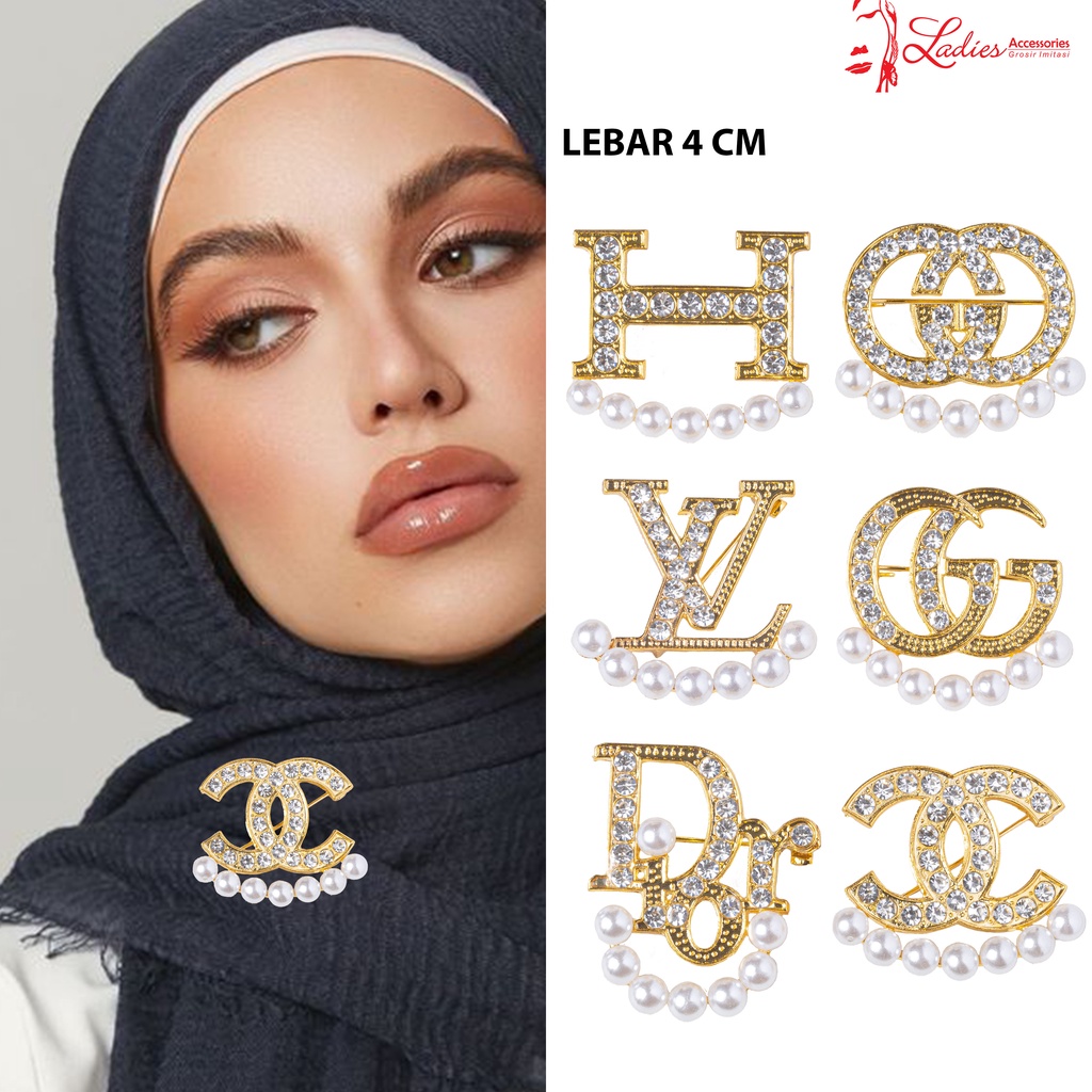 Bros / Hijab / Krudung / Blazer / Kemeja / Kebaya / Pin Hijab / 6 Model Mutiara Bawah ( BC13 )