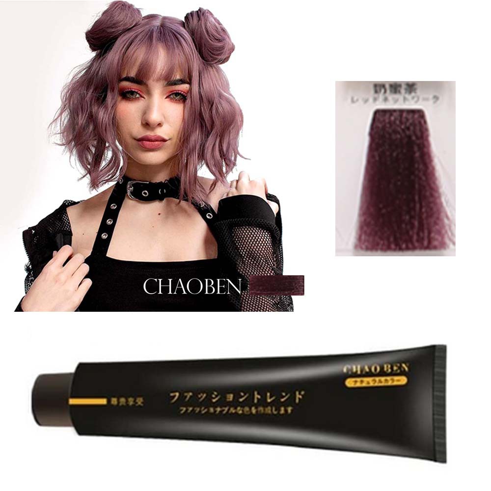 CHAOBEN 13-58 TARO ASH Hair Color Cream Cat Rambut Magenta Abu