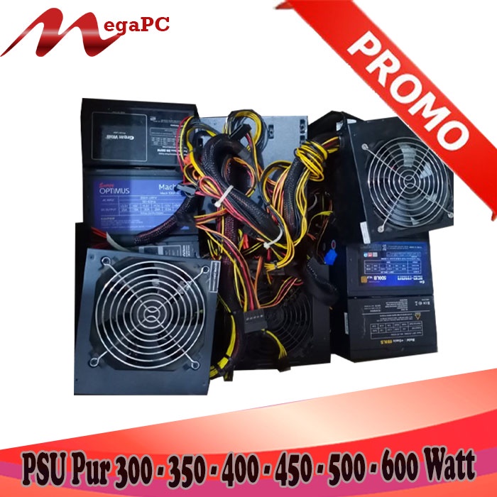 PSU PowerSupply PURE 300W, 400W, 500W, 600Watt Ori Korea