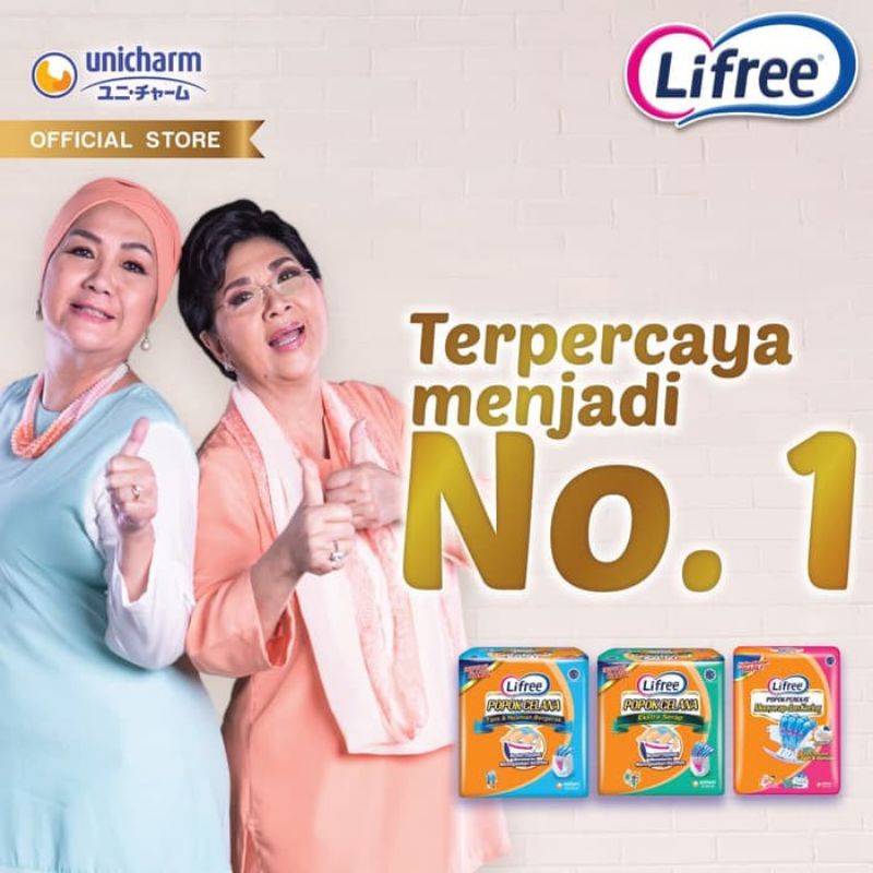 Lifree Popok Pants Celana EXTRA SERAP untuk Dewasa Ibu Melahirkan Lansia Murah Ukuran dan isi :  M10/L8/L16/XL6