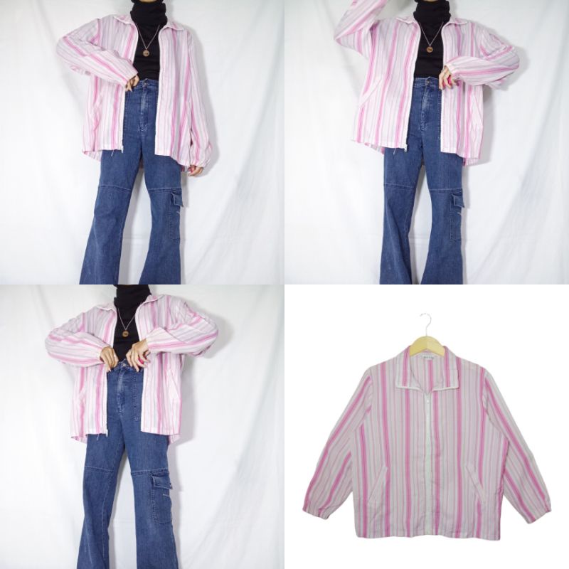 (TERBARU 8/6/22 slide 27-38) THRIFT VINTAGE JAKET OVERSIZE MURAH-36. L (65×122)