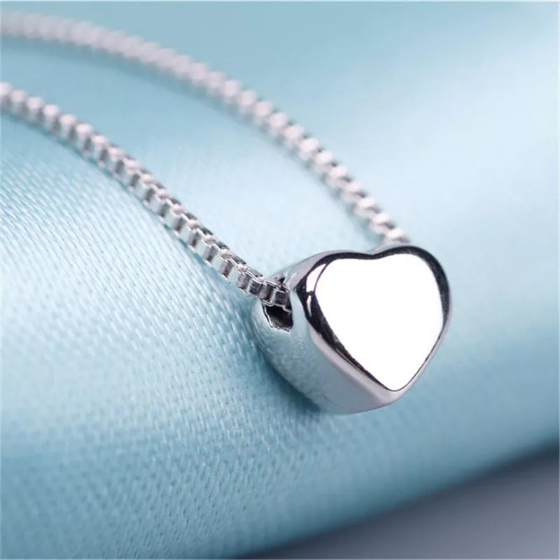 Kalung Perak Wanita Hati Love Korea Hati 925 Sterling Silver Nc.015