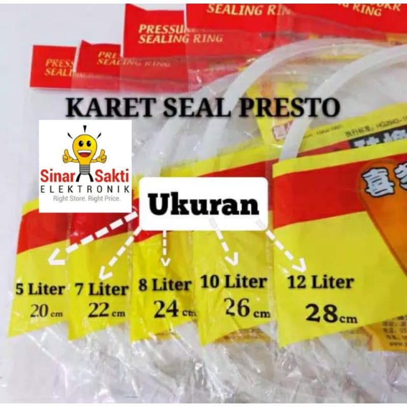 Seal Karet Tutup Panci Presto 22 24 26 28 cm Maxim Umum Segala Merk