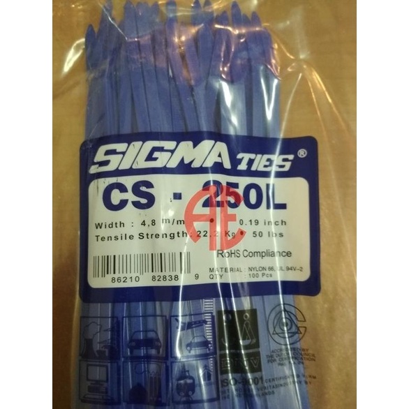 

Office & Stationery | Document Organizer | Kabel Ties / Cable Ties Sigma 25Cm Warna Biru | Best Seller