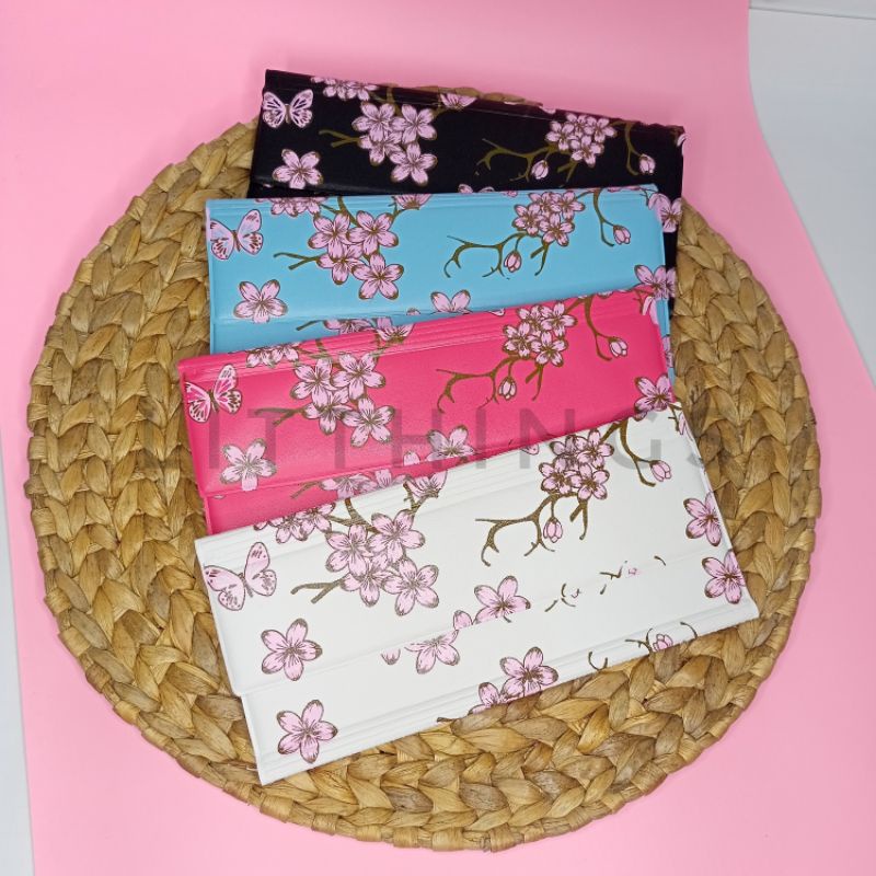 Dompet Pintar Pengatur Keuangan Bulanan Wallet Organizer Dompet Disiplin Keuangan bulanan motif Bunga Sakura