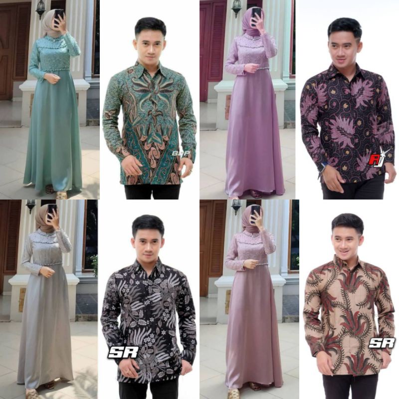 Baju Gamis Anak BAJU SERAGAM BATIK COUPLE GAMIS PASANGAN SARIMBIT KELUARGA CUSTOM AYAH IBU KEMEJA PR