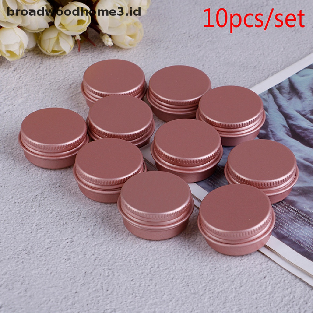 10pcs Pot Jar Kosong Bahan Aluminum Untuk Krim Wajah